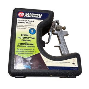 Campbell Hausfeld Gravity Feed Spray Gun, w/ Hard Case, New Auto Furniture